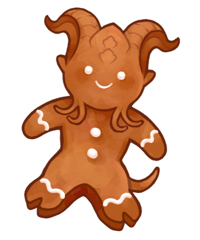 A freshly baked ring doughnut. It is decorated with marbled, shiny icing that resembles the night sky.